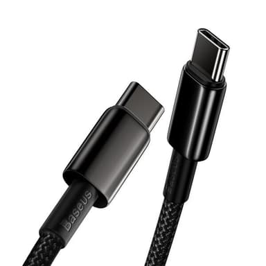 Baseus Tungsten PD USB-C - USB-C 100W 1 m Sort