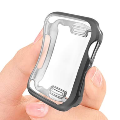 Apple Watch 7-deksel med skjermbeskytter 45 mm TPU Svart