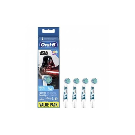 Oral-B elektriske tannbørstehoder, Star wars EB10S-4 hoder, for barn, Antall børstehoder inkludert 4