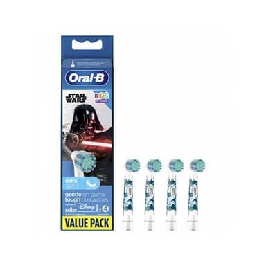 Oral-B elektriske tannbørstehoder, Star wars EB10S-4 hoder, for barn, Antall børstehoder inkludert 4