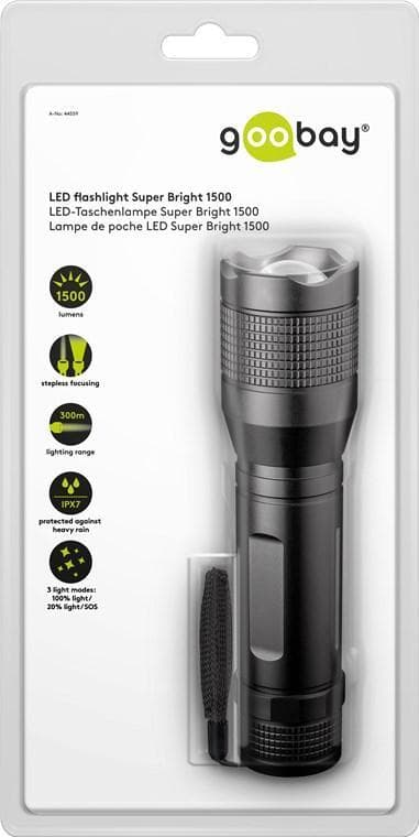 Goobay LED-lommelykt Super Bright 1500