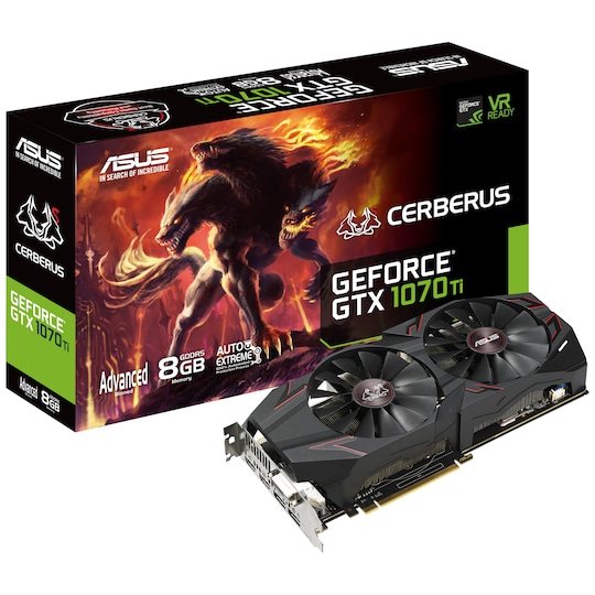 Asus Cerberus GeForce GTX 1070 Ti AE grafikkort 8G