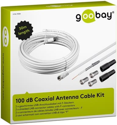 Goobay 100 dB koaksialantennekabelsett