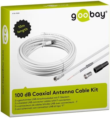 Goobay 100 dB koaksialantennekabelsett