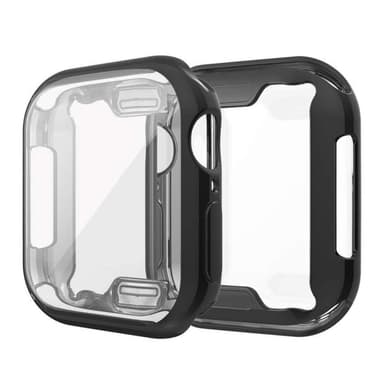 Apple Watch 7-deksel med skjermbeskytter 45 mm TPU Svart