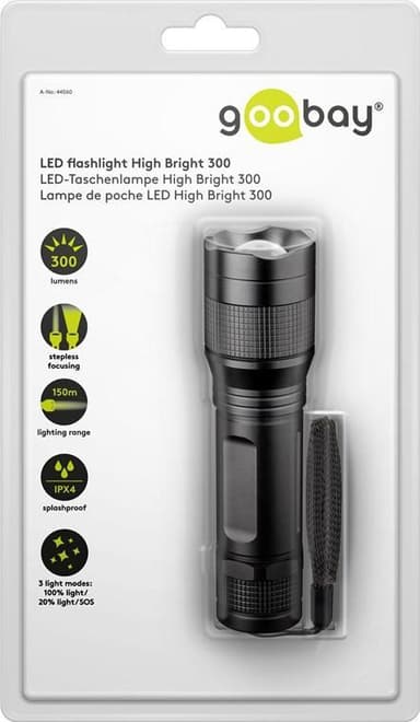 Goobay LED-lommelykt High Bright 300
