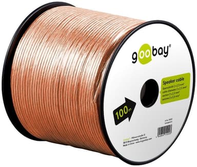 Goobay Høyttalerkabel gjennomsiktig CCA