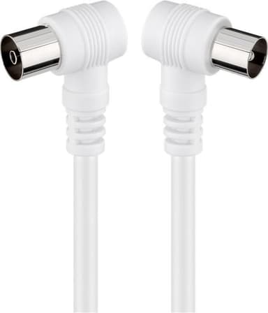 Goobay Vinklet antennekabel (<70 dB), 2x skjermet