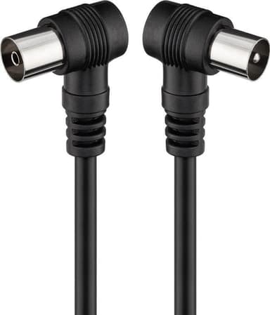 Goobay Vinklet antennekabel (<70 dB), 2x skjermet