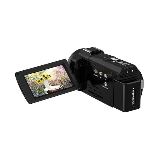 INF Videokamera 4K UHD / 48MP / 16x zoom vidvinkel / 32GB kort / mikrofon