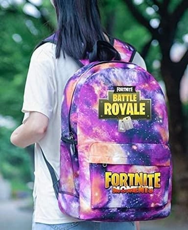 Ryggsekk med Fortnite-trykk, Lilla