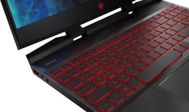 HP Omen 15-dc0805no 15,6" bærbar gaming-PC (sort)