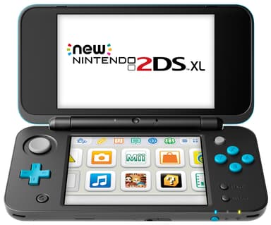 New Nintendo 2DS XL konsoll EU-modell (sort/turkis)