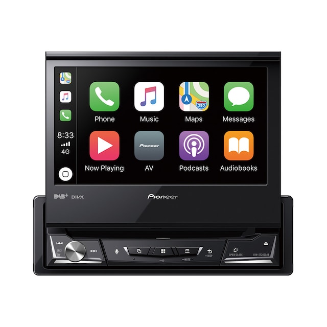 Pioneer AVH-Z7200DAB - Apple CarPlay, Bluetooth og USB