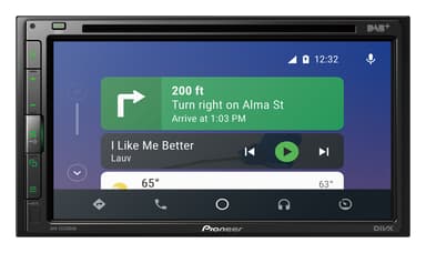 Pioneer AVH-Z5200DAB multimediaavspiller med Apple CarPlay, Android Auto