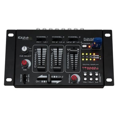 Ibiza DJ Mikser m. bluetooth & USB
