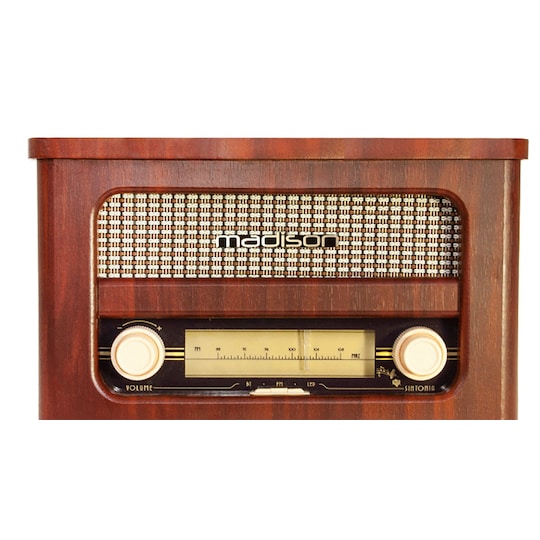 Vintage radio m. Bluetooth og FM