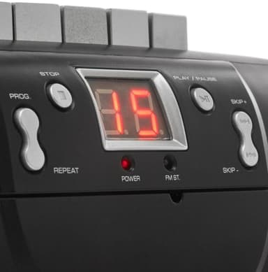 GPO PCD 299 CD/kassettespiller - Svart