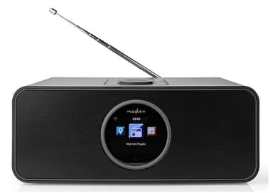 Internettradio med FM/Bluetooth, Svart