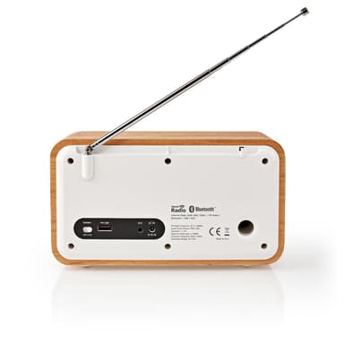 Internettradio med FM/DAB+/Bluetooth, Hvit/tre