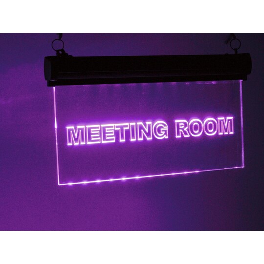 LED Skilt til møtelokalet
