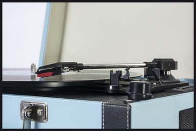 Madison Vintage Platespiller m. Bluetooth, lyseblå