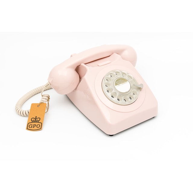 GPO 746 Retro Dreieskivetelefon - Pink