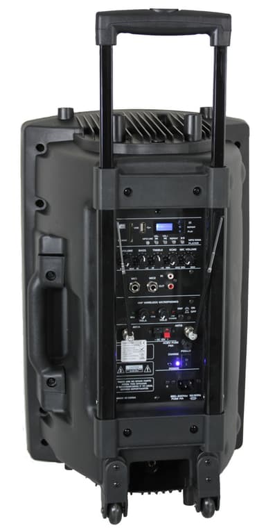 Ibiza bærbar høyttaler med 15"" bass (svart, 800 watt)