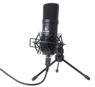 Devine Gamer og Podcaster USB mikrofon (Svart)