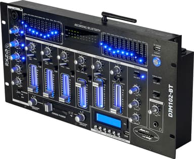 6-kanals Mikser / 12 innganger m. USB og Bluetooth