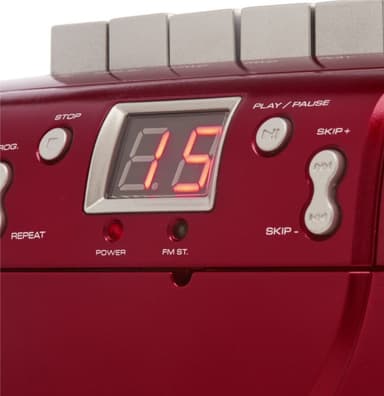 GPO PCD 299 CD/kassettspiller - rød