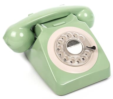 GPO 746 Retro Dreieskivetelefon - Grønn