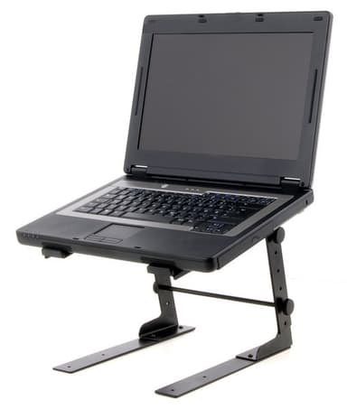 Laptopstativ med bordbeslag, svart