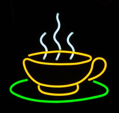 Neonskilt 48 cm ""Coffee Cup""