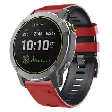 Twin Sport armbånd Garmin Fenix 7X - Rød/svart