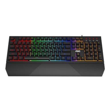 AOC Gaming Keyboard GK200 RGB LED-lys, QWERTY, Svart, Kablet, USB, Mekanisk følelsestaster