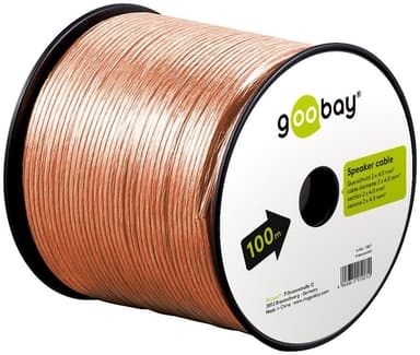 Goobay Høyttalerkabel gjennomsiktig CCA