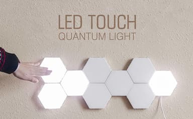 Hexagon veggbelysning med touch 10 stk