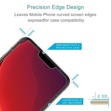 0.26mm 9H 2.5D Temperert skjermbeskyttelse til iPhone 12 / 12 Pro