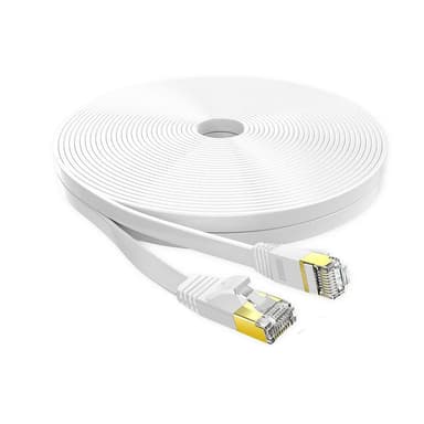 Ethernet Cat 7 nettverkskabel 2 meter hvit