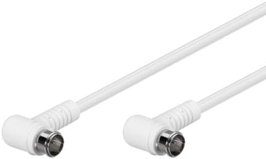 Goobay Vinklet SAT -antennekabel (80 dB), 2x skjermet