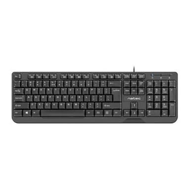 Natec Keyboard, Trout, US Layout, Slim, Black