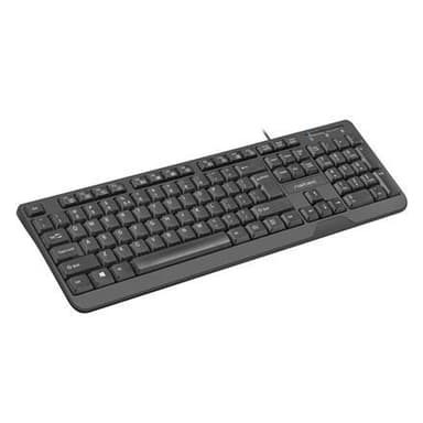 Natec Keyboard, Trout, US Layout, Slim, Black