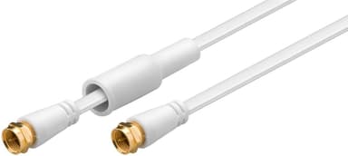 Goobay Flat SAT-antennekabel (80 dB), 2x skjermet, værbestandig