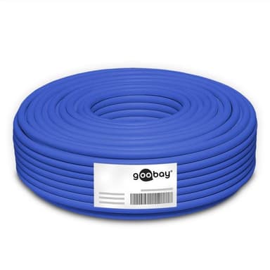 Goobay CAT 7A+ nettverkskabel, S/FTP (PiMF), blå