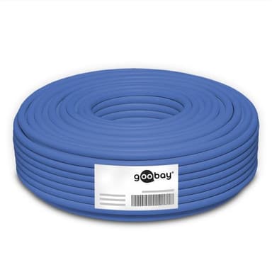 Goobay CAT 6a nettverkskabel, U/UTP, blå