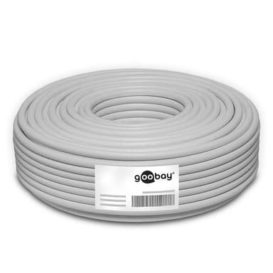 Goobay CAT 6a nettverkskabel, S/FTP (PiMF), grå