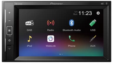 Pioneer DMH-A240DAB Multimedieavspiller-  Bluetooth / DAB +