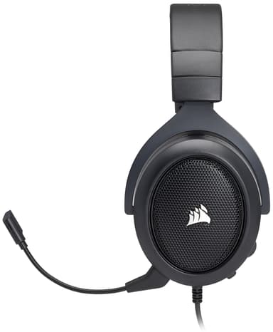 Corsair HS50 stereo gamingheadsett (sort)