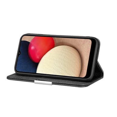 Mobildeksel med bånd og kortlomme til Samsung Galaxy A03s (EU-version) - Svart